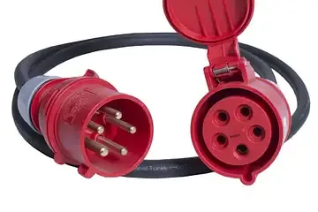 Power cable: 2m long, 3x400V/32A for 18kW heaters. Product code: 88649032